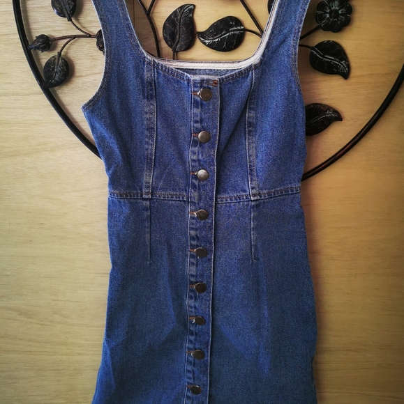 Urban Outfitters Button Up Denim Dress - Picture 3 of 6